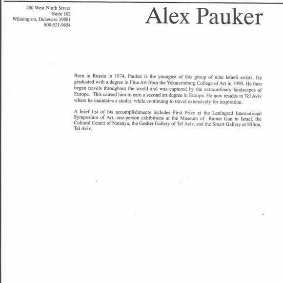 Alex Pauker Vintage 2002 “Reflections” Seriolithograph New Print - Picture 3 of 6